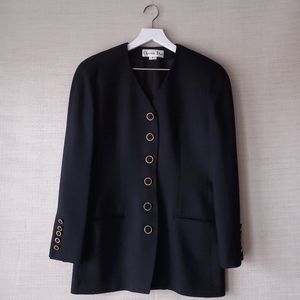 Vintage Chistian Dior Wool Blazer Jacket